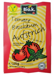 Tomate-Basilikum Bio.k. Aufstriche