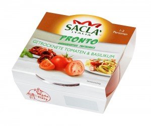 Sacla PRONTO getrocknete Tomaten und Basilikum