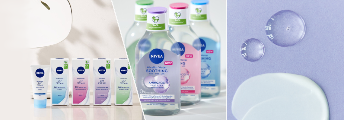 NIVEA Mizellenwasser und Essentials Tagespflege